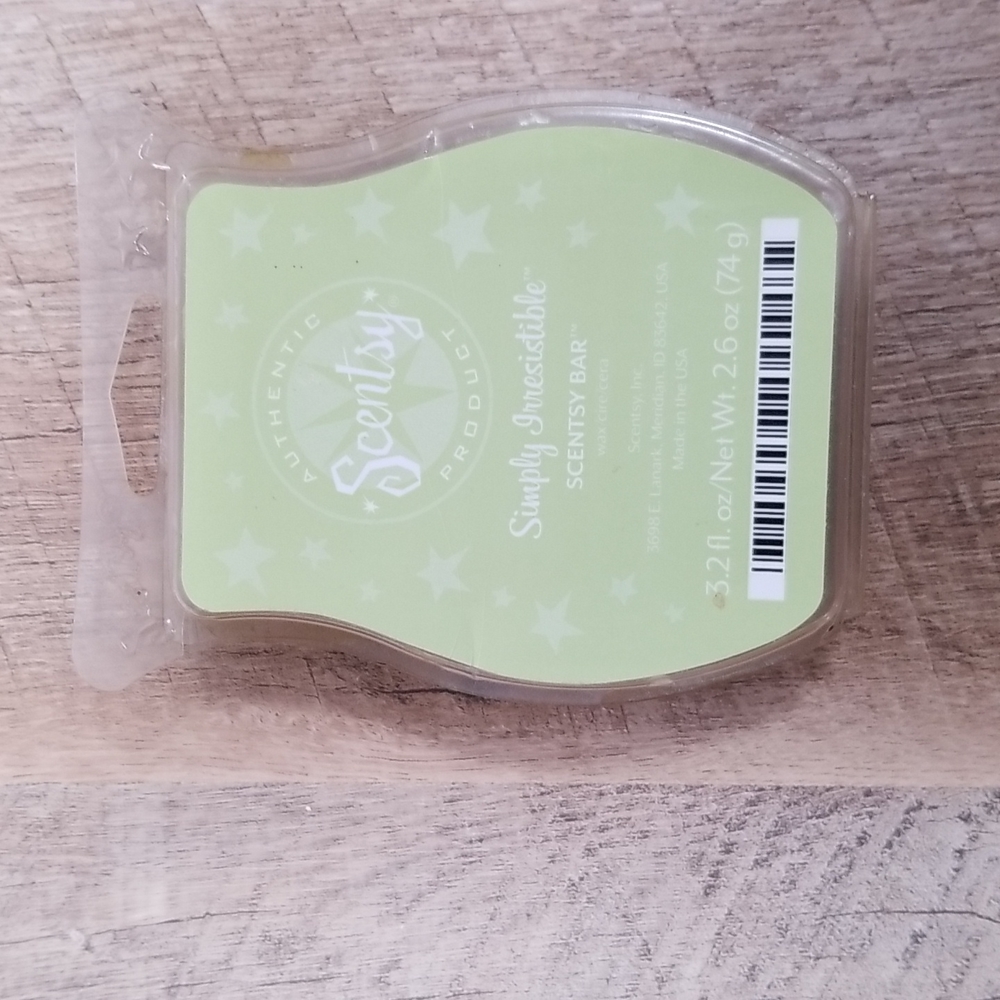 Scentsy Bar Simply Irresistible wax melts BRAND NEW